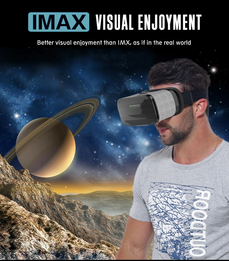 kitap Shinecon sürükleyici En gerçeklik VR 4.3-6.0 giyilebilir inç sanal gözlük ETVR kulaklık satan Smartphone çok için karton denetleyici 3D kutusu 7 kitap Shinecon sürükleyici En 7