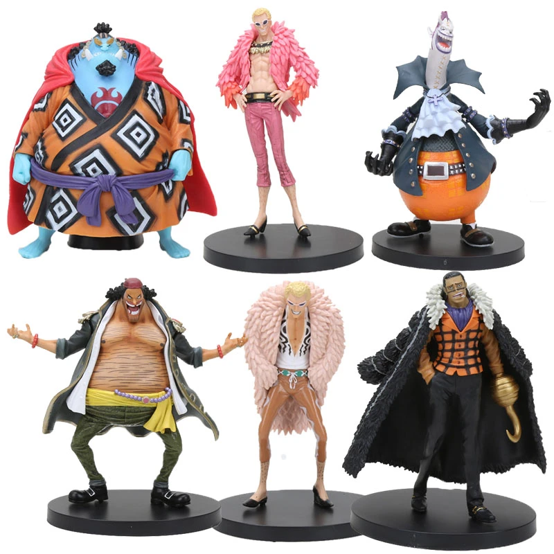 15cm One Piece Anime Figure Dxf Jinbe Doflamingo Black Beard Marshall D Teach Sir Crocodile Gekko Moria Figure One Piece Toys Action Figures Aliexpress