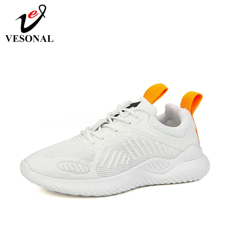 

VESONAL Trend Casual Shoes Male Fashion Flyknit Breathable Running Shoes Sneakers Men Comfortable Adult Quality Sole Footwear