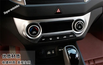 

LAPETUS Air Conditioning AC Control Switch Panel Knob Cover Trim Fit For Hyundai Creta IX25 2015 - 2018 ABS Accessories Interior