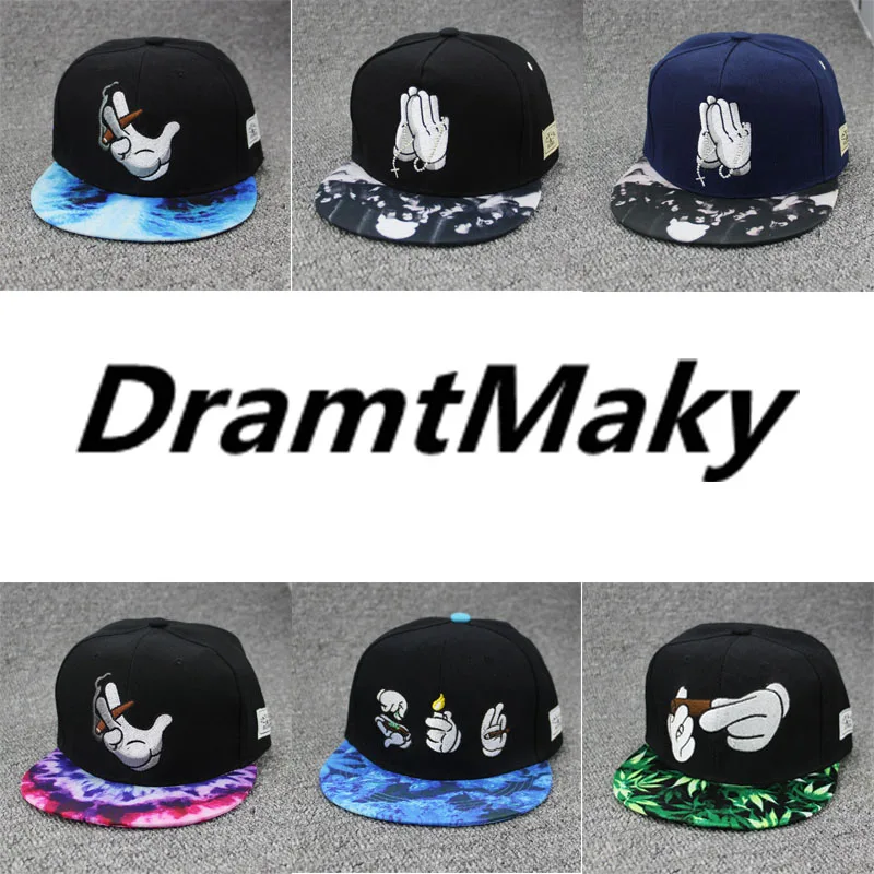 New Buddha Palm Baseball Cap Hip Hop Caps for Men Womens Leather Sun Hat Snapback Hats Unisex Embroidery