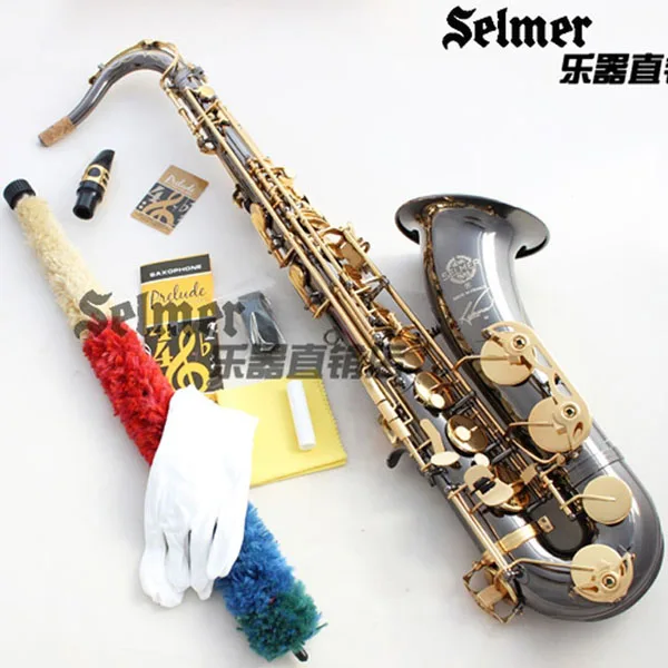 Cheap Brand New Genuine France Selmer Tenor Saxophone R54 Professional bB Black Nickel Gold Sax mouthpiece With Case and Accessories