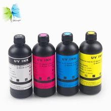 Winnerjet, в ассортименте 4 цвета, УФ чернила для Epson dx5 dx7 V540 TX800 P600 печатающая головка УФ планшетный принтер для стекла, металла, акриловая печать
