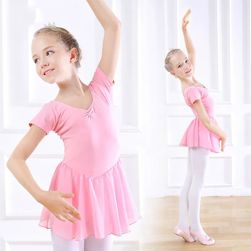 Детская юбка из спандекса с коротким рукавом|leotard girls|ballet dressdress leotard |