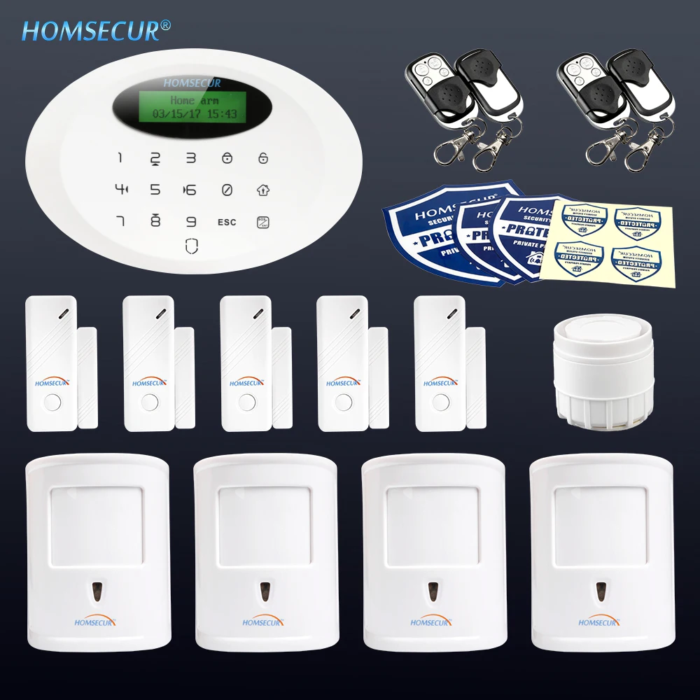 

HOMSECUR Wireless APP Controlled GSM Burglar Pet-Immune/Friendly Alarm System