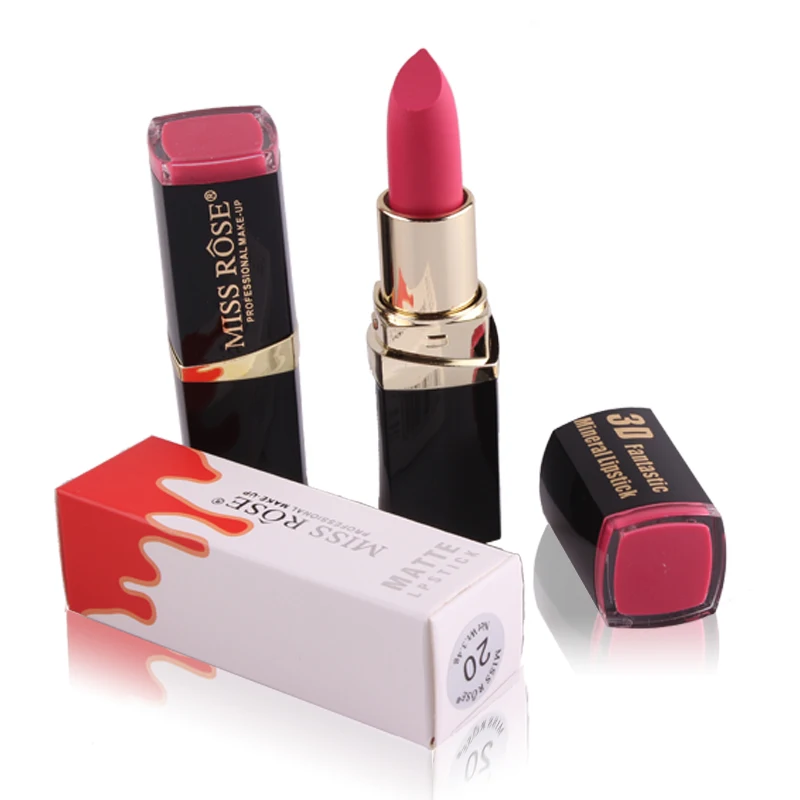 

miss rose Lipstick set Make-up matte lipstick square tube dry lipstick