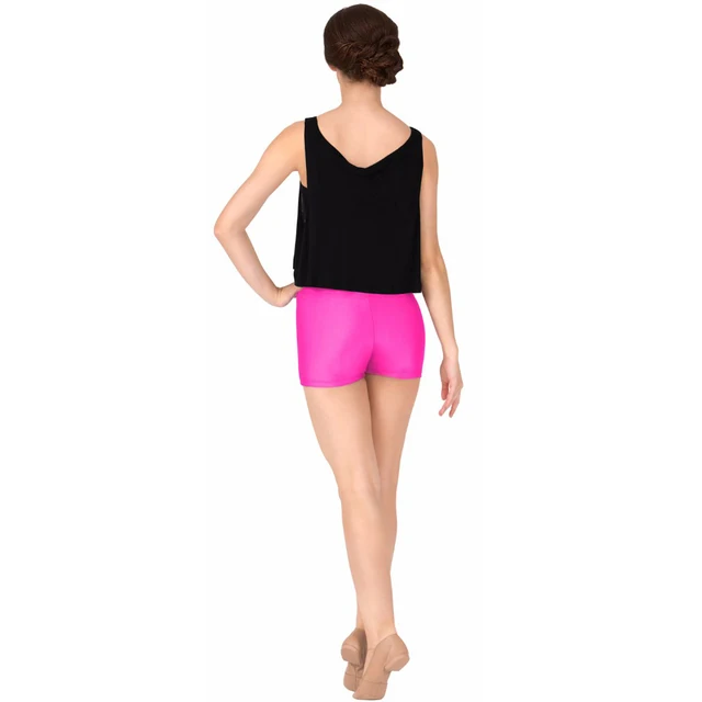 Buy LZCMsoft Mid Waisted Women's Black Dance Shorts