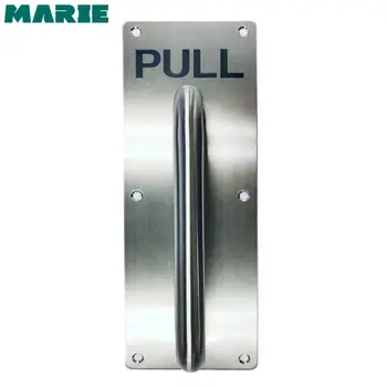 

SP026 Stainless Steel Door Pull Plate Gate Entrance Handle With Screws
