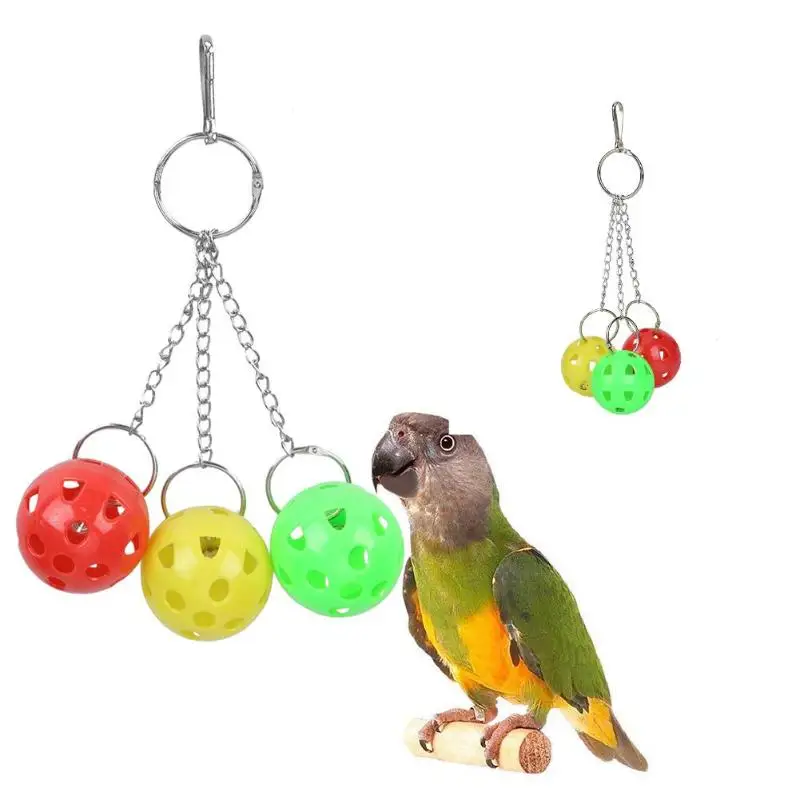 Попугай игрушки для домашних птиц укусы восхождения игрушки-Жвачки волнистый попугай продукты с висящим качающийся колокол животное птица игрушки принадлежности