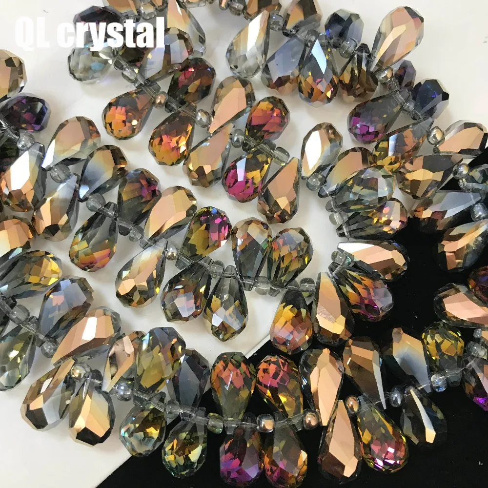 

10x18mm Drop Austria Crystal beads Charm loose spacer Beads DIY Earrings necklace handcraft bracelet jewelry Window curtains