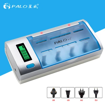 

PALO Overheat Protection Battery Charger With Auto Switch Off for Universal Rechargeable Batteries LCD Fast-Charging Chargers