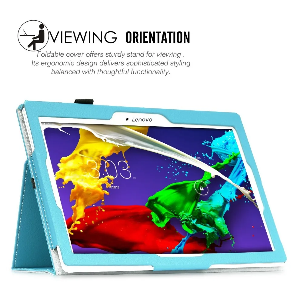 Tab 2 A10 70F чехол подставка из искусственной кожи для Lenovo a10 30 X30F X30L Магнитный LENOVO TAB 10