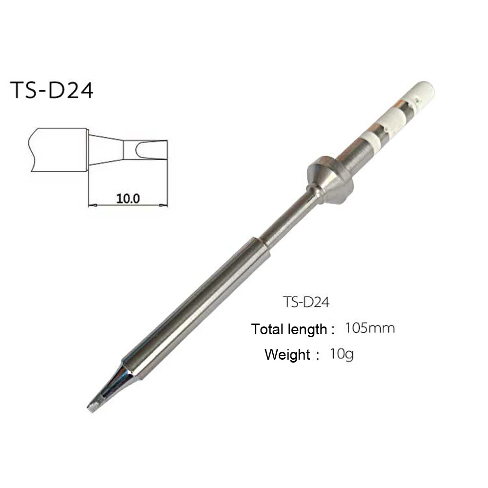 1 шт. TS-D24 Headd Замена паяльной Для мини TS100 Цифровой Жало свинец Электрический паяльник