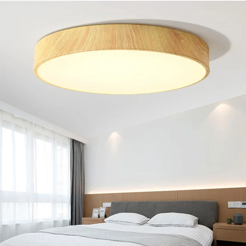  Ultra-thin modern Wood grain LED Ceiling Light Living Room Bedroom Light Corridor Balcony LED Ceili - 33016158112