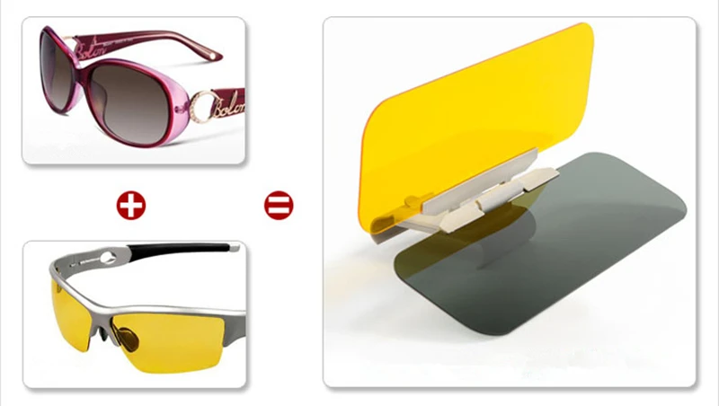 Car Sun Visor Night Vision Driving Glasses Clear View HD Anti Dazzling Fold Flip Down UV Proof Mirror Auto Accessories Car Sun Visor Night Vision Driving Glasses Clear View HD Anti Dazzling Fold Flip Down UV Proof Mirror Auto Accessories