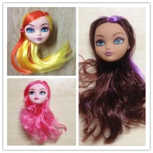 Монстр демон голова куклы с волосами парик куклы аксессуары для Monster High Куклы для 1/6 BJD Кукольный дом DIY игрушки