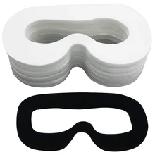 ABGN Hot-Disposable Hygiene Eye Mask with Sponge Mat and Magic Sticks for Htc Vive Vr Virtual Reality Headset White