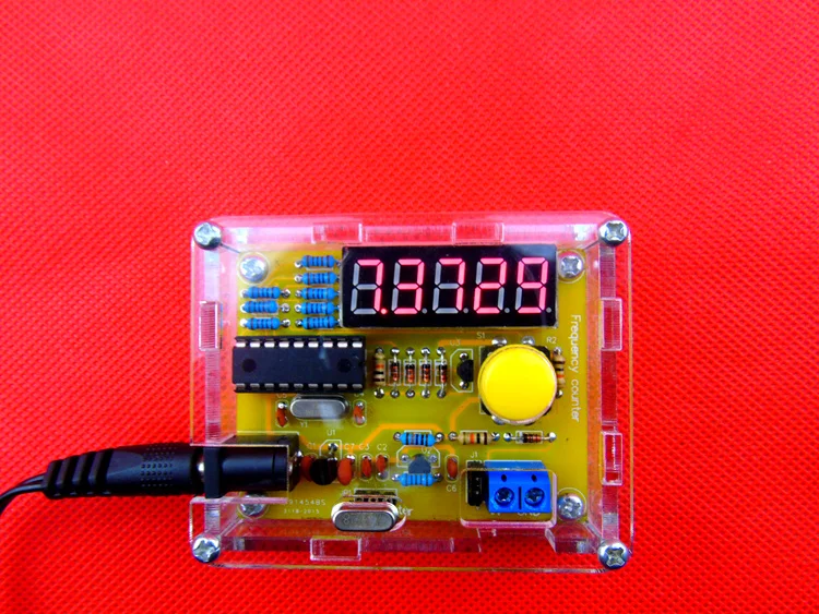 

DIY Kits 1Hz-50MHz Crystal Oscillator Tester Frequency Counter Meter + Case