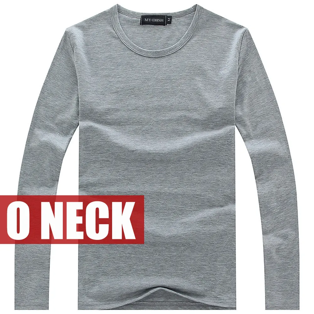 2022 Spring High-elastic Cotton T-shirts Male V Neck Tight T Shirt Hot Sale New Men's Long Sleeve Fitness Tshirt Asia size S-5XL 18