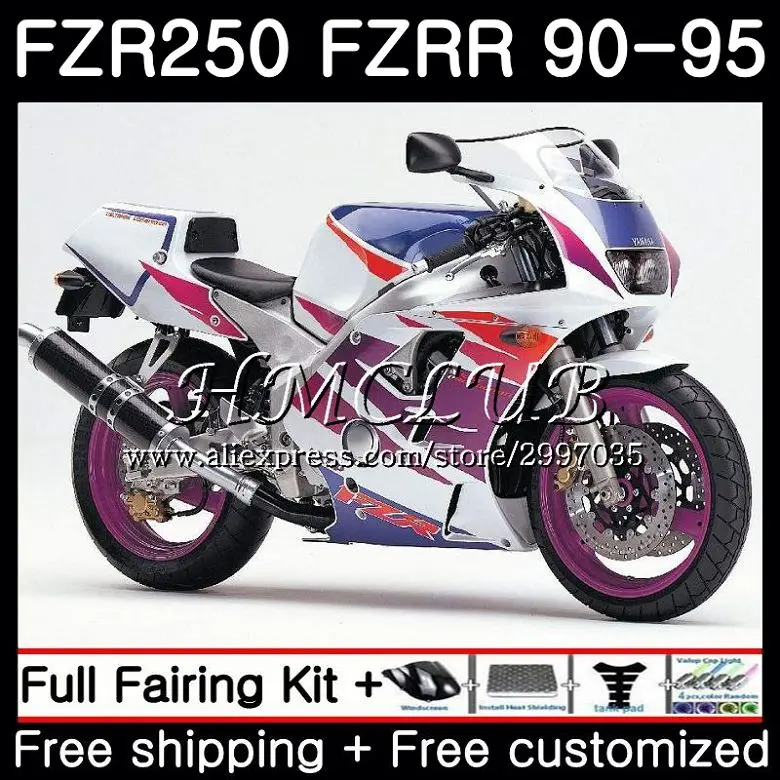 FZR250R для YAMAHA цвет FZR-250 1990 1991 1992 1993 1994 1995 2HC. 8 fzrr FZR 250 250R R FZR250 90 91 92 93 94 95 обтекатель