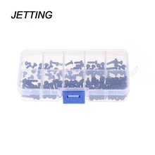 Винты, гайки M3 нейлон черный Hex 8 Размеры винтов/гайки Ассорти Комплект Стенд-офф Новое поступление крепеж оборудования 160 шт./компл