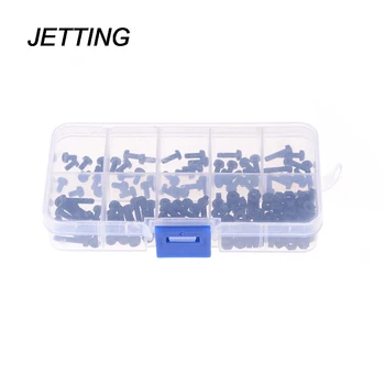 

Screws nuts M3 Nylon Black Hex 8 Sizes Screws/ Nuts Assorted Kit Stand-off New Arrival Fasteners Hardware 160pcs/set