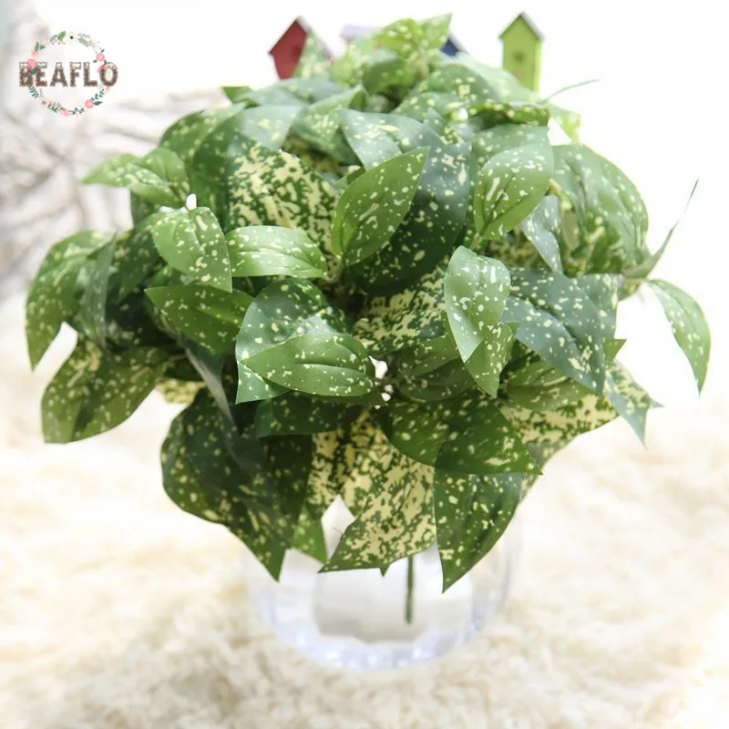 1Bunch Cloth Yellow Dot Rohdea Artificial Plant Arrangement Wedding Home Decorative 1Bunch Cloth Yellow Dot Rohdea Artificial Plant Arrangement Wedding Home Decorative