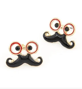 Ey157 1 Pair Exquisite Fashion Jewelry Retro Gles Beard Mustache Ey157 1 Pair Exquisite Fashion Jewelry Retro Gles Beard Mustache Earrings Women Gift Whole 2017 In Stud From Accessories On