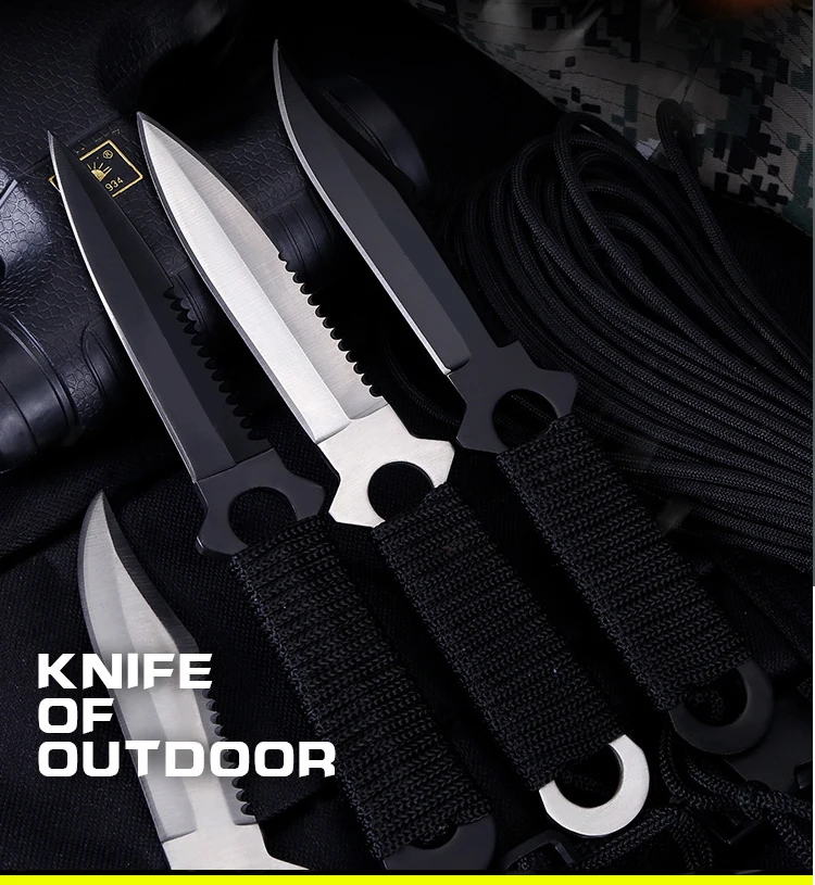 Тактический нож для выживания десантника лезвие из нержавеющей стали прямые ножи для дайвинга Открытый походный нож HU012