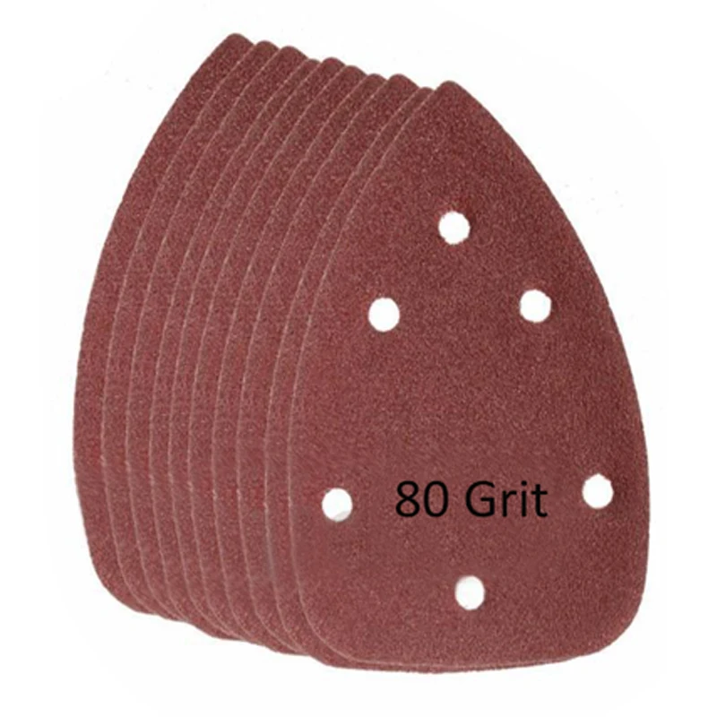 10Pcs/set  Mouse Sanding Sheets Sandpaper For Black & Decker Palm Sander 60/80Grit