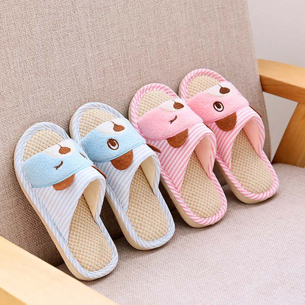 

SAGACE Cartoon Little Kids Girl Boy Indoor Slippers Cotton Toddler Kids Girls Boys Unisex Non-slip Slippers Household Shoes
