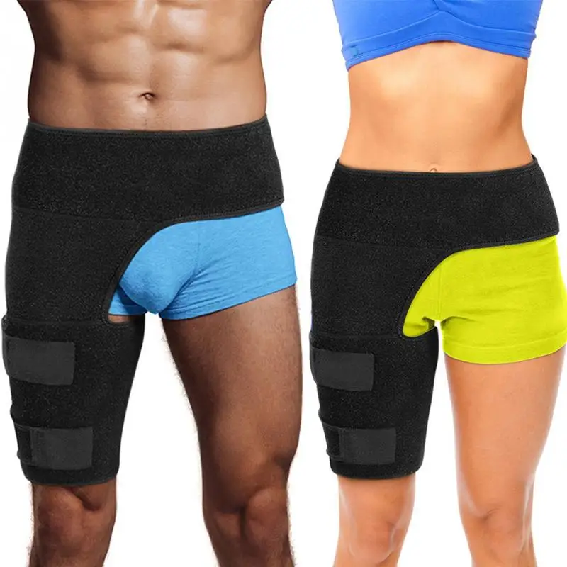 

Adjustable Groin Support Men Women Compression Sport Thigh Waist Wrap Strap Hip Stability Brace Protector