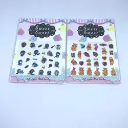 10 листов/набор наклейки для ногтей дети наклейки мультфильм дизайн водонепроницаемые наклейки для ногтей игрушка для детей