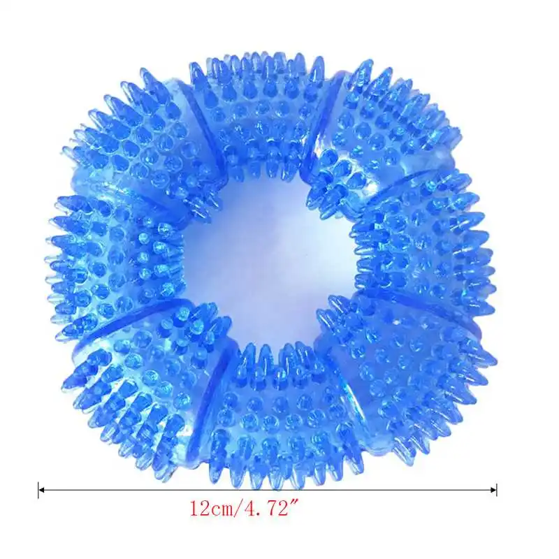Резина TPR жевательные игрушки интерактивные тренировочные шары пищалка звучащая кусать Зубы Чистая игрушка для собак Домашние животные товары пищащий продукт
