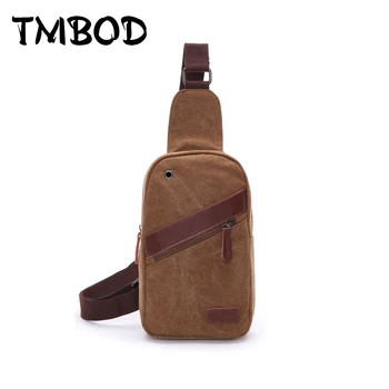 

New 2019 Fashion Vintage Retro Men Crossbody Bags Chest Canvas Water Proof Handbags For Male Military Shoulder Bag Bolsas an750
