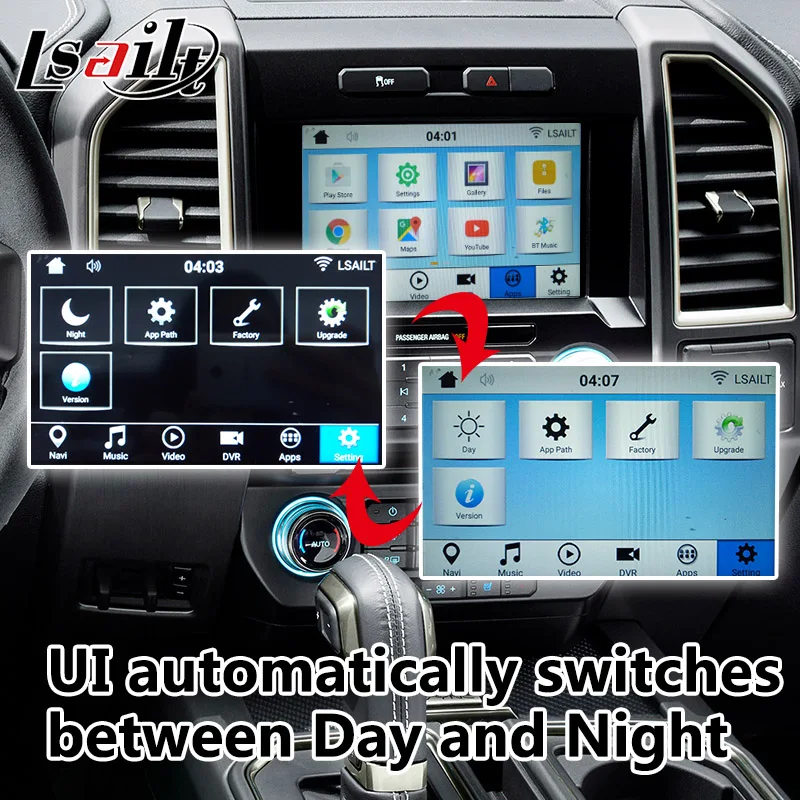 Lsailt Android автомобильный видео Интерфейс GPS навигационная коробка для Ford F 150 F250 350 450