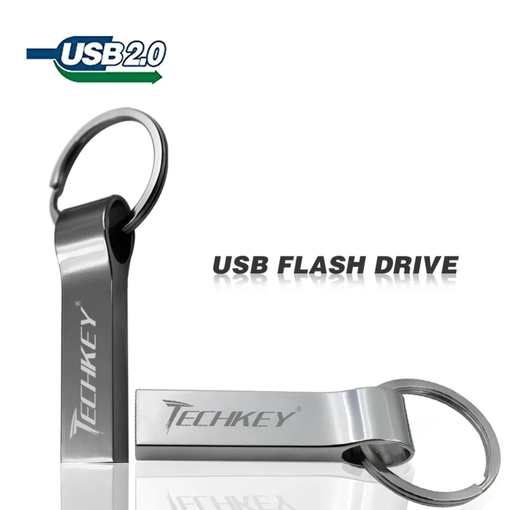 

waterpoof usb Flash Drive hot sale metal Silver pen drive 4GB 8GB 16GB 32GB 64GB U Disk pendrive rectangle USB 2.0 memory stick