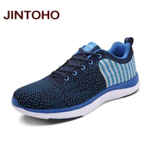 Лето jintoho дышащие мужские кроссовки уличная Мужская обувь Брендовая Мужская обувь для ходьбы Мужская спортивная обувь для бега Chaussure
