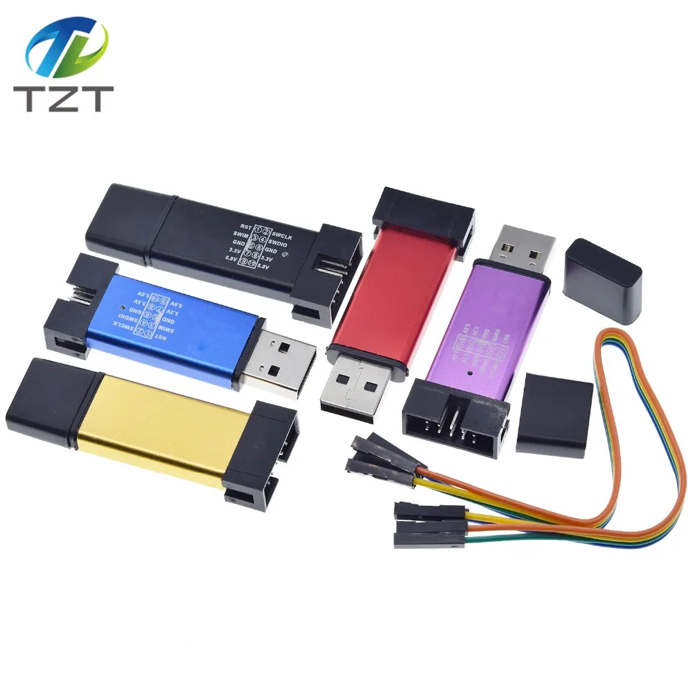 

ST LINK Stlink ST-Link V2 Mini STM8 STM32 Simulator Download Programmer Programming With Cover DuPont Cable ST LINK V2