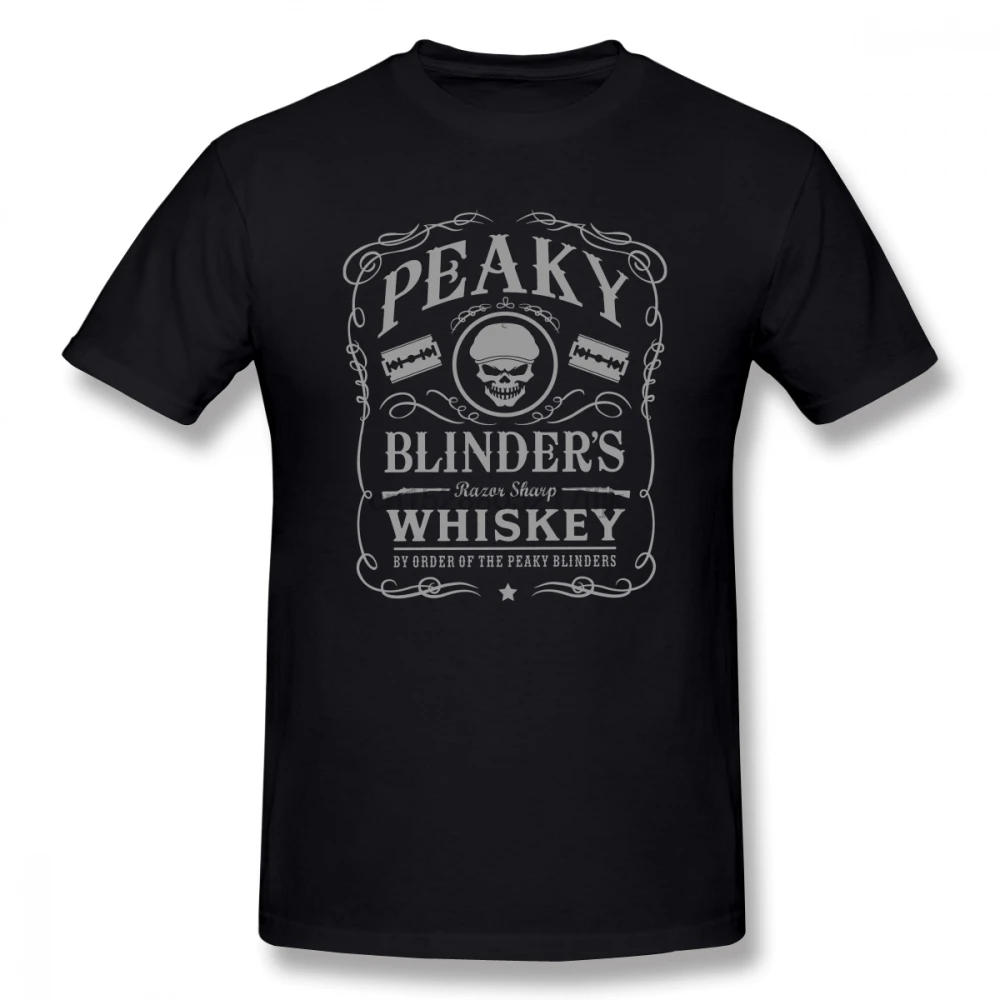 Peaky Blinders T Shirt Custom Short Sleeve Clothes For Men Pop Funko Big Size Cotton Crewneck Funny T-shirts | Мужская одежда
