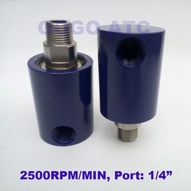 

Unidirectional high speed rotary swivel joint 2500RPM 1/4 inch thread 180 degree C hot water rotating fitting aluminum HD-8
