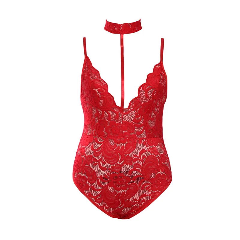 Hot-Red-Sheer-Lace-Choker-Neck-Teddy-Lingerie-LC32139-103-3