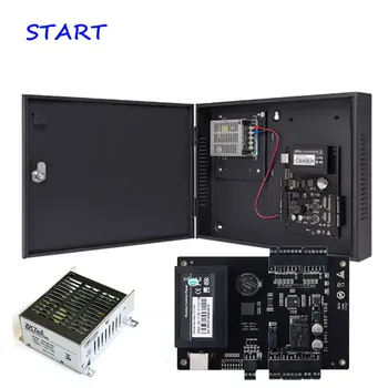 

ZK C3-200 Tcp/Ip Rfid Card Access Control System Two door Security Access Controller Double Door with Power Supply Box