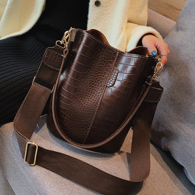  Vintage leather Stone Pattern Crossbody Bags For Women 2020 New Shoulder Bag Fashion Handbags and P - 32975584161