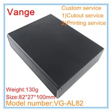 5 шт./лот, электрическая распределительная коробка, черный Интегрированный чехол 82*27*100 мм 6063-T5, алюминиевый корпус для модуля маршрутизатора PCB