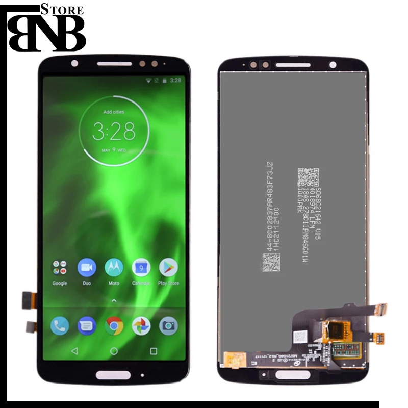 Для Motorola Moto G6 XT1925 ЖК-экран с сенсорным стеклом дигитайзер в сборе рамкой 5 7 &quotдля
