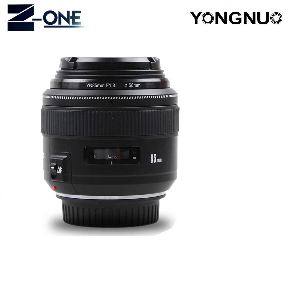 Стандартный Средний телеобъектив YONGNUO YN 85 мм F1.8 AF/MF объектив с фиксированным