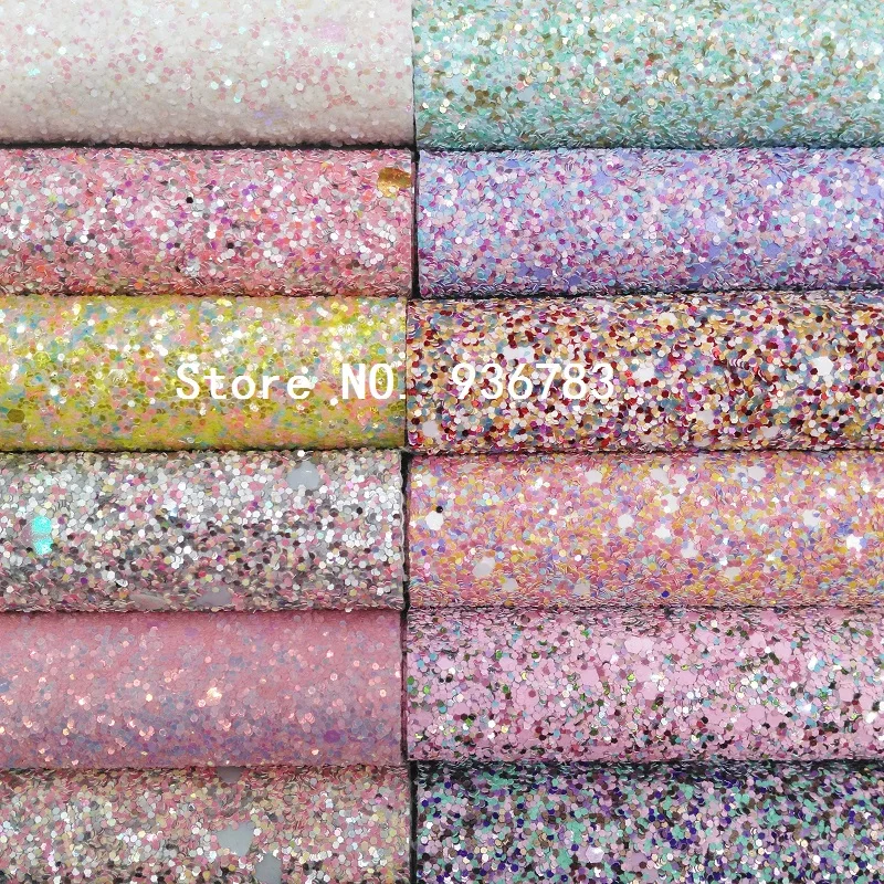 

1PCS A4 SIZE 21X29cm Synthetic Leather, Chunky Glitter Leather For Bow DIY handbags shoes MK132