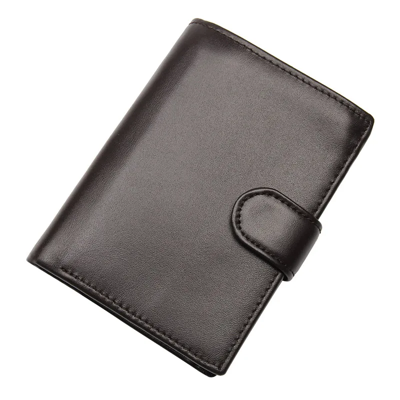 

Genuine Leather Wallet Men Business Card Holder Short Wallets Male Fashion Money Purse With Coin Pocket R-8129A