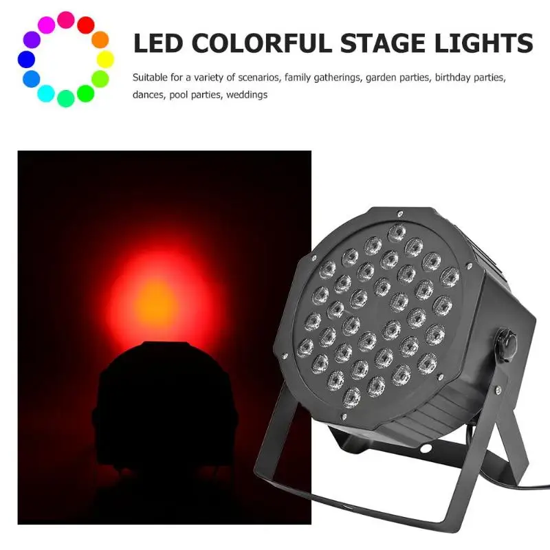 

36LED RGB Stage Light Projector KTV Bar Club Show Party DJ Disco Par Lamp